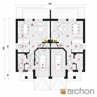 Dom w klematisach 12 (T)