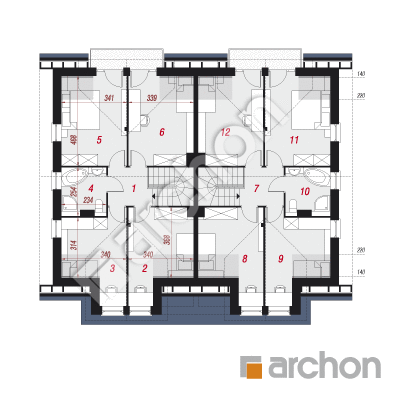 Dom w klematisach 12 (T)