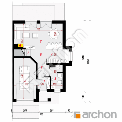 Dom w klematisach 9 (B)