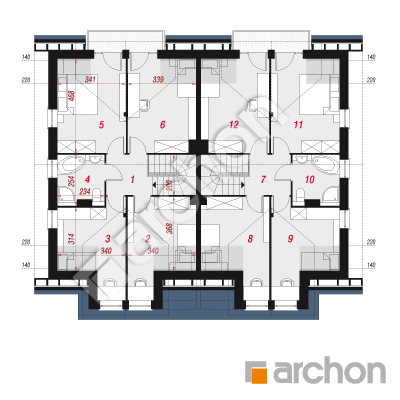 Dom w klematisach 12