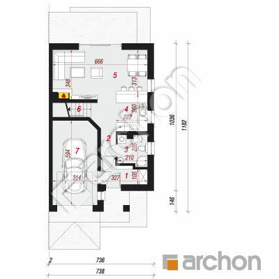 Dom w klematisach 18 (B)