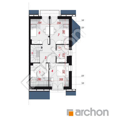 Dom w ostróżkach 2