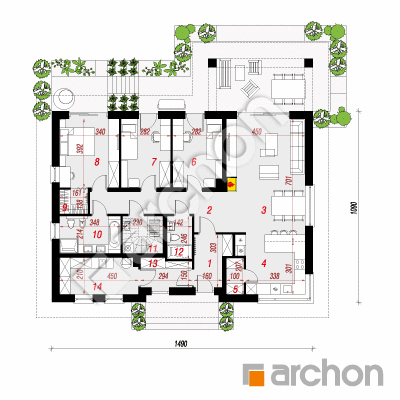 Dom w żonkilach (W)