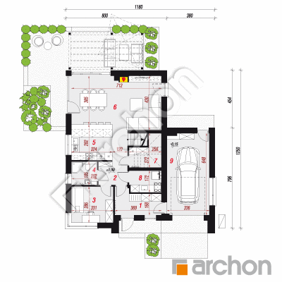 Dom w euforbiach (GE) OZE