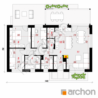 Dom w kosaćcach (N)