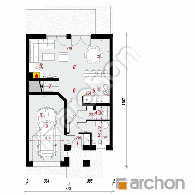 Dom w klematisach 8 (S)