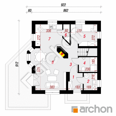 Dom w rododendronach 3