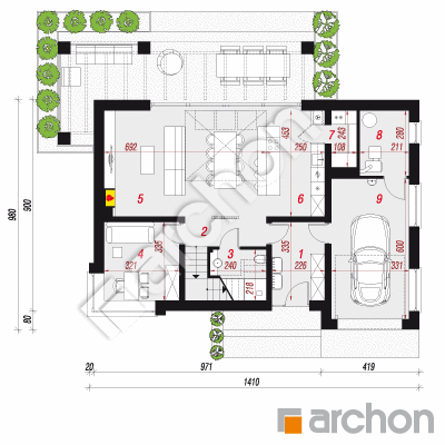 Dom pod szczęślinem