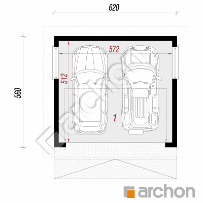 Garaż 2-stanowiskowy G37