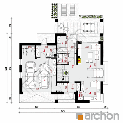 Dom w rabatkach (G2)