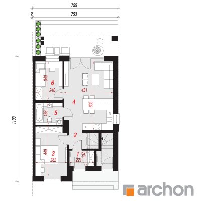 Dom w bratkach 5 (R2BA)