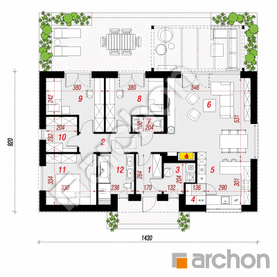 Dom w kostrzewach 11