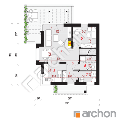 Dom w rododendronach (N)