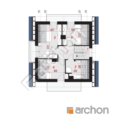 Dom w rododendronach (N)