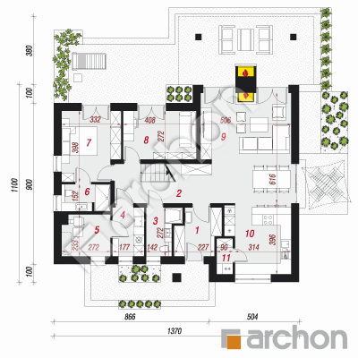 Dom w pierwiosnkach (W)