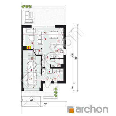 Dom w klematisach 28 (B)