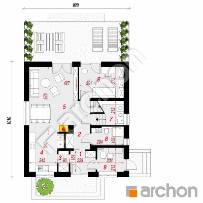 Dom w rododendronach 21 (NT)