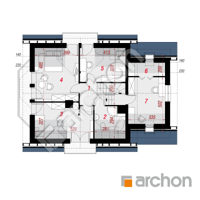 Dom w rododendronach 6 (P)