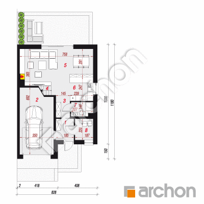 Dom w klematisach 23 (B)