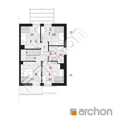 Dom w klematisach 20 (BN)